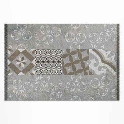 Tapis vinyle d’extérieur Carreaux décoratifs anciens