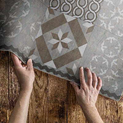 Tapis vinyle d’extérieur Carreaux décoratifs anciens