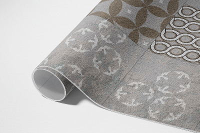 Tapis vinyle d’extérieur Carreaux décoratifs anciens