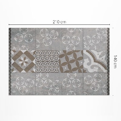 Tapis vinyle d’extérieur Carreaux décoratifs anciens