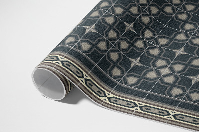 Tapis vinyle d’extérieur Mosaïque ancienne d'étoiles géométriques