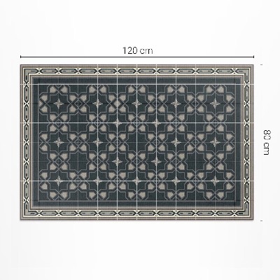 Tapis vinyle d’extérieur Mosaïque ancienne d'étoiles géométriques