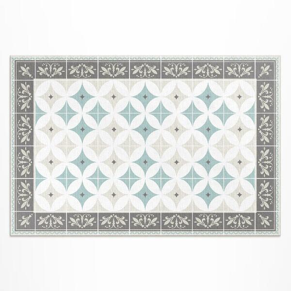 Tapis vinyle d’extérieur Mosaïque pastel de cercles scandinaves