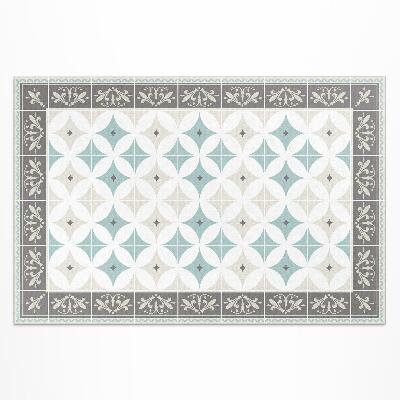 Tapis vinyle d’extérieur Mosaïque pastel de cercles scandinaves