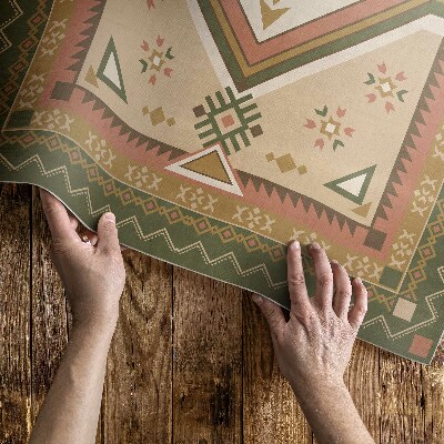 Tapis vinyle d’extérieur Motif ornemental géométrique espagnol