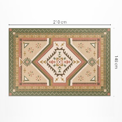 Tapis vinyle d’extérieur Motif ornemental géométrique espagnol
