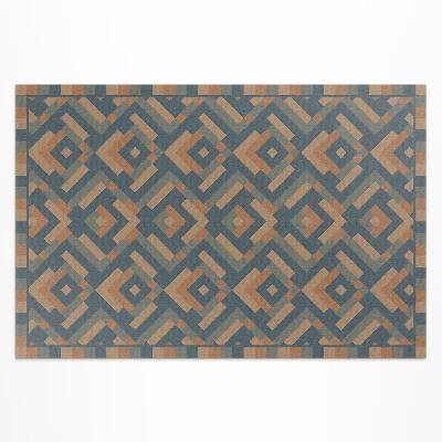 Tapis vinyle d’extérieur Motif bohème vintage géométrique aztèque