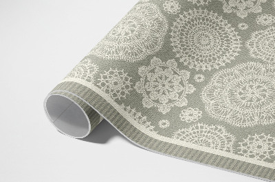 Tapis vinyle d’extérieur Motif décoratif bohème de mandalas floraux
