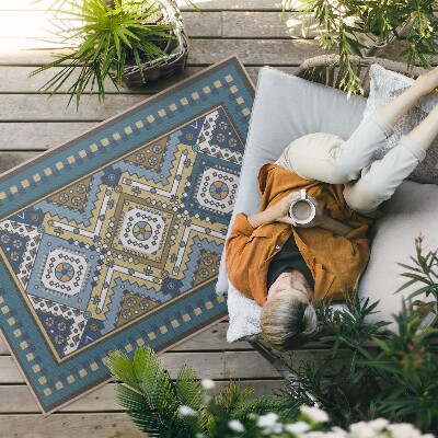 Tapis vinyle d’extérieur Motifs d'ornements géométriques marocains