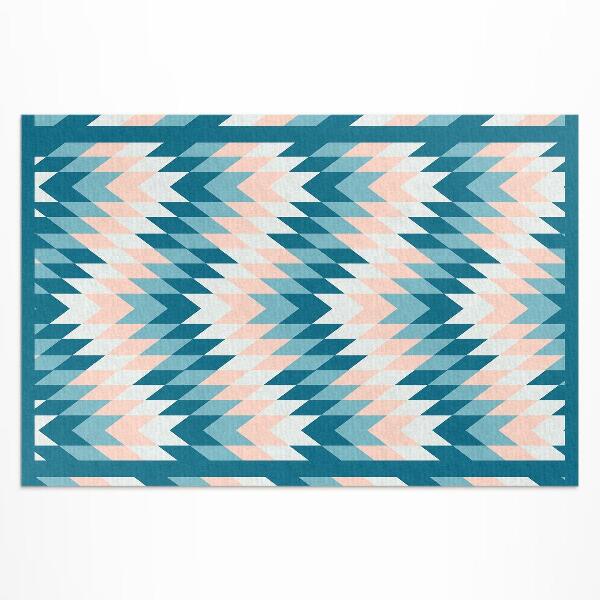 Tapis vinyle d’extérieur Design moderne à chevrons géométriques