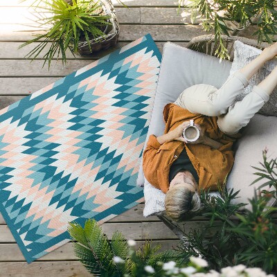 Tapis vinyle d’extérieur Design moderne à chevrons géométriques