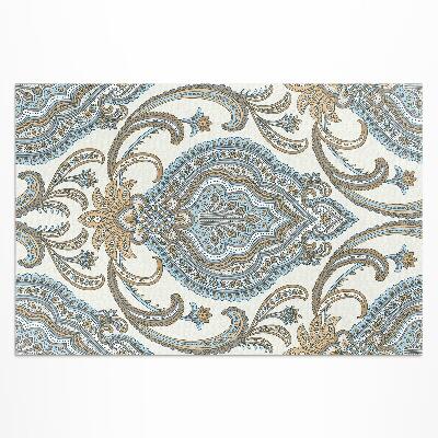 Tapis vinyle d’extérieur Motif végétal décoratif de fleurs orientales