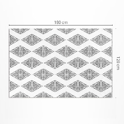 Tapis vinyle d’extérieur Motif indien géométrique en losange
