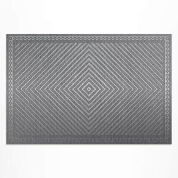 Tapis vinyle d’extérieur Lignes géométriques de conception de losanges