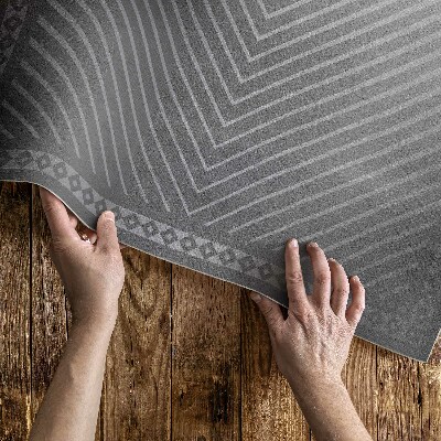 Tapis vinyle d’extérieur Lignes géométriques de conception de losanges