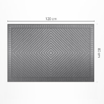 Tapis vinyle d’extérieur Lignes géométriques de conception de losanges