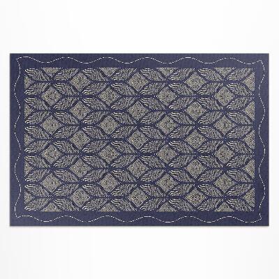 Tapis vinyle d’extérieur Motif décoratif tissé géométrique