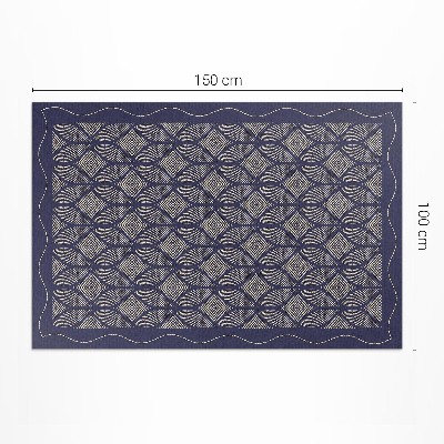 Tapis vinyle d’extérieur Motif décoratif tissé géométrique