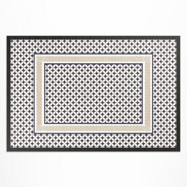 Tapis vinyle d’extérieur Tresse géométrique élégante en mosaïque