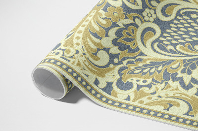 Tapis vinyle d’extérieur Ornement végétal à fleurs exotiques