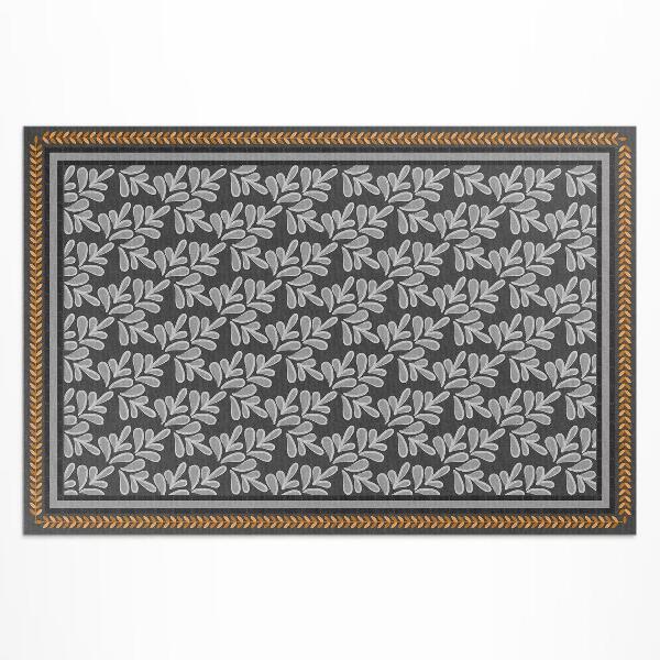 Tapis vinyle d’extérieur Tresse florale à motif végétal