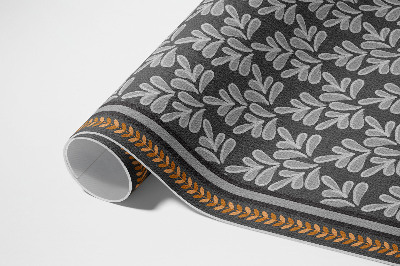 Tapis vinyle d’extérieur Tresse florale à motif végétal