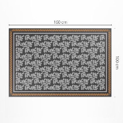 Tapis vinyle d’extérieur Tresse florale à motif végétal