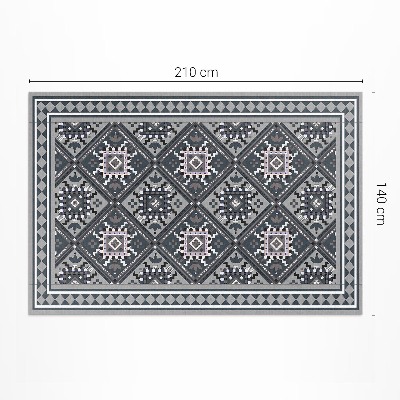 Tapis vinyle d’extérieur Motif ornemental géométrique arabe