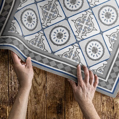 Tapis vinyle d’extérieur Carreaux décoratifs en losange géométrique