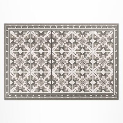 Tapis vinyle d’extérieur Carreaux décorés de losanges géométriques