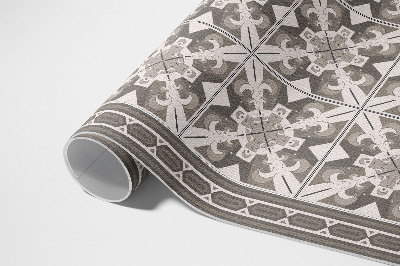 Tapis vinyle d’extérieur Carreaux décorés de losanges géométriques