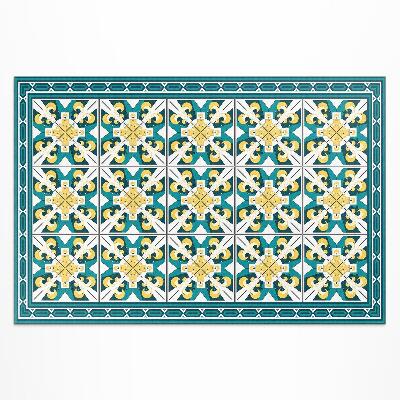 Tapis vinyle d’extérieur Carreaux géométriques colorés en losange