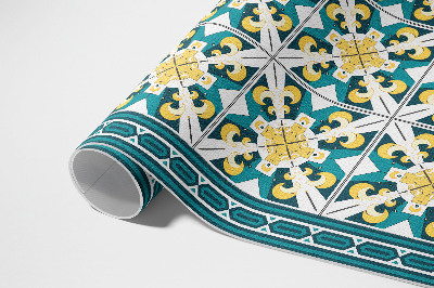 Tapis vinyle d’extérieur Carreaux géométriques colorés en losange