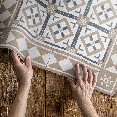 Tapis vinyle d’extérieur Cubes en forme de diamant, tuiles élégantes