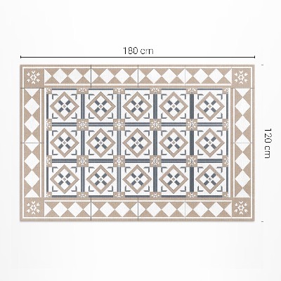 Tapis vinyle d’extérieur Cubes en forme de diamant, tuiles élégantes