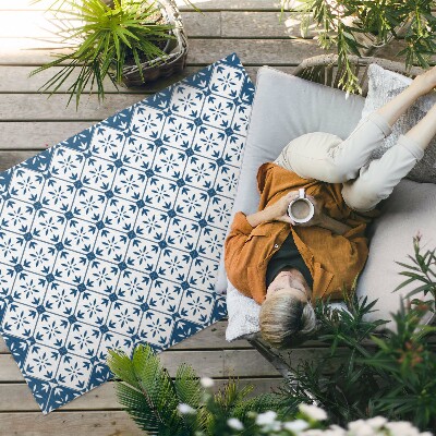 Tapis vinyle d’extérieur Mosaïque décorative en forme de cube de diamant