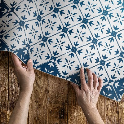 Tapis vinyle d’extérieur Mosaïque décorative en forme de cube de diamant