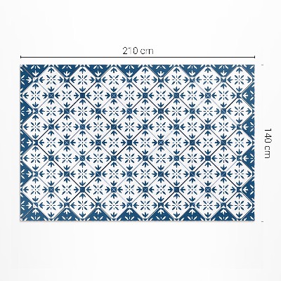 Tapis vinyle d’extérieur Mosaïque décorative en forme de cube de diamant