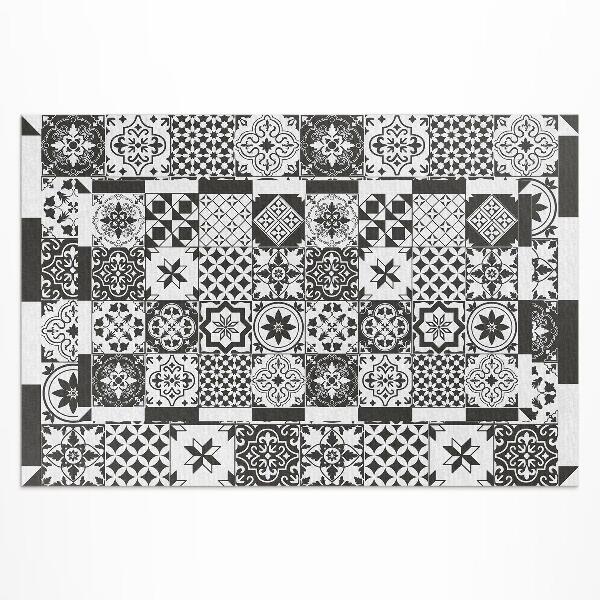 Tapis vinyle d’extérieur Carreaux de mosaïque à motifs espagnols