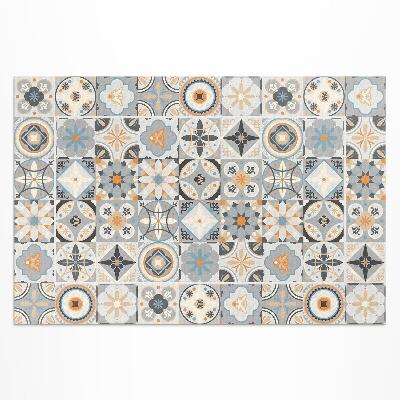 Tapis vinyle d’extérieur Mosaïque pastel de carreaux espagnols