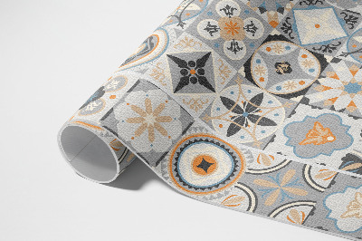 Tapis vinyle d’extérieur Mosaïque pastel de carreaux espagnols