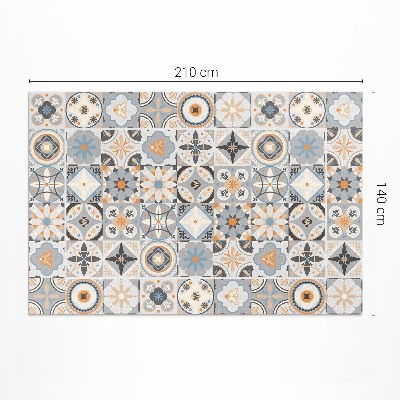 Tapis vinyle d’extérieur Mosaïque pastel de carreaux espagnols