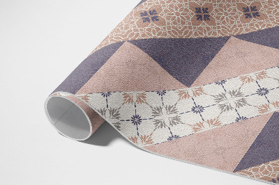 Tapis vinyle d’extérieur Rayures décoratives pastel modernistes