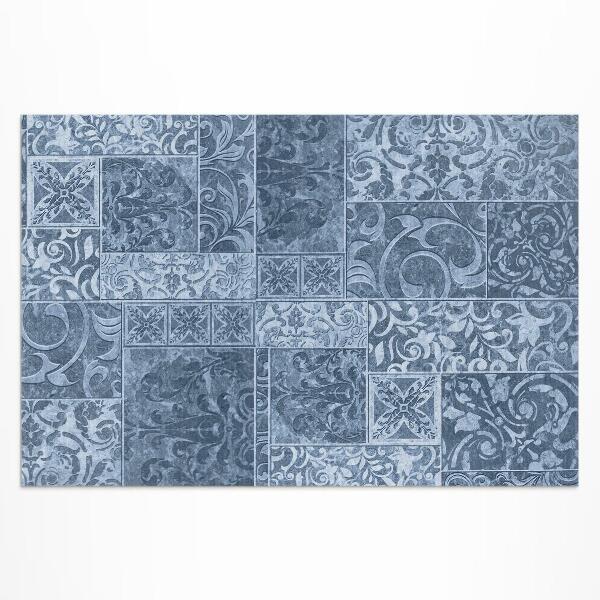 Tapis vinyle d’extérieur Carreaux anciens, carreaux usés