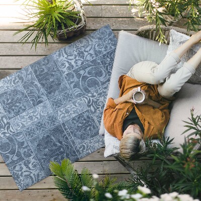 Tapis vinyle d’extérieur Carreaux anciens, carreaux usés