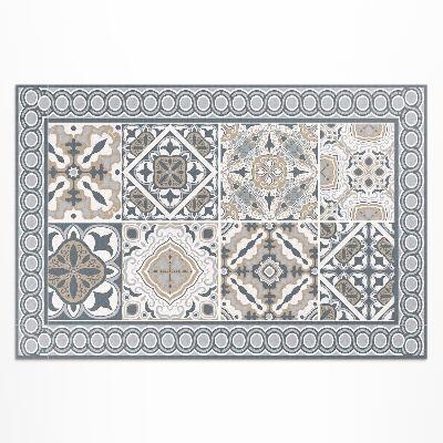 Tapis vinyle d’extérieur Mosaïque décorative en carreaux et tresses