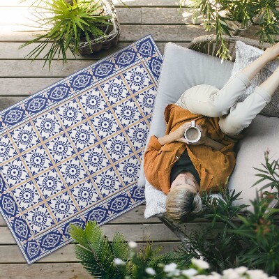 Tapis vinyle d’extérieur Carreaux de mosaïque décoratifs grecs