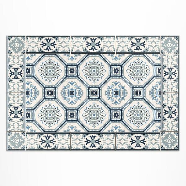 Tapis vinyle d’extérieur Carreaux élégants aux formes géométriques