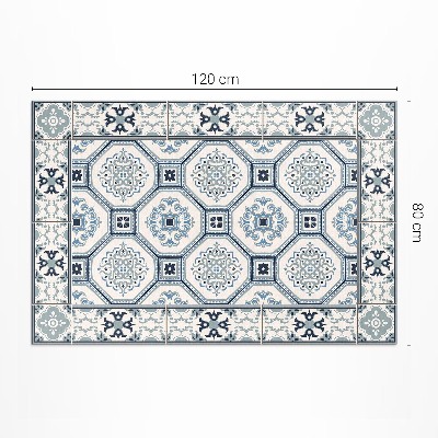 Tapis vinyle d’extérieur Carreaux élégants aux formes géométriques