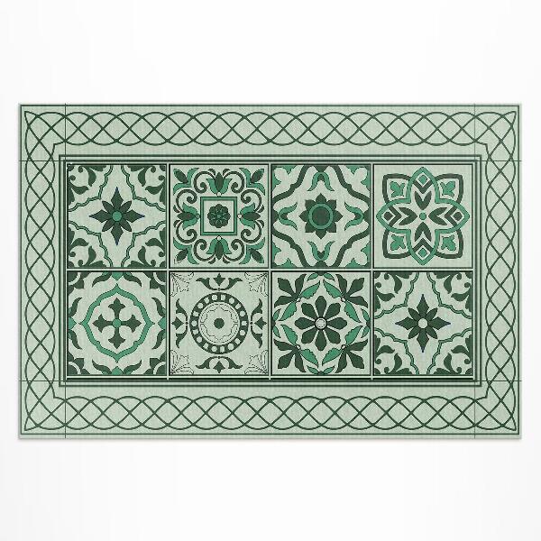 Tapis vinyle d’extérieur Tresses espagnoles belles tuiles